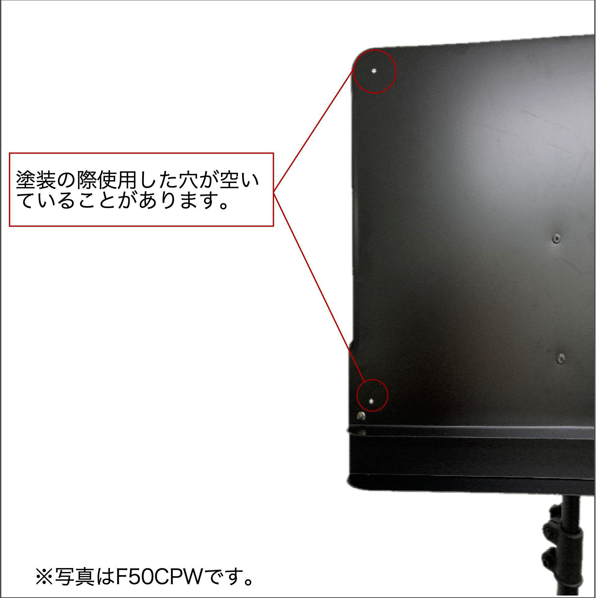 パネルの穴について